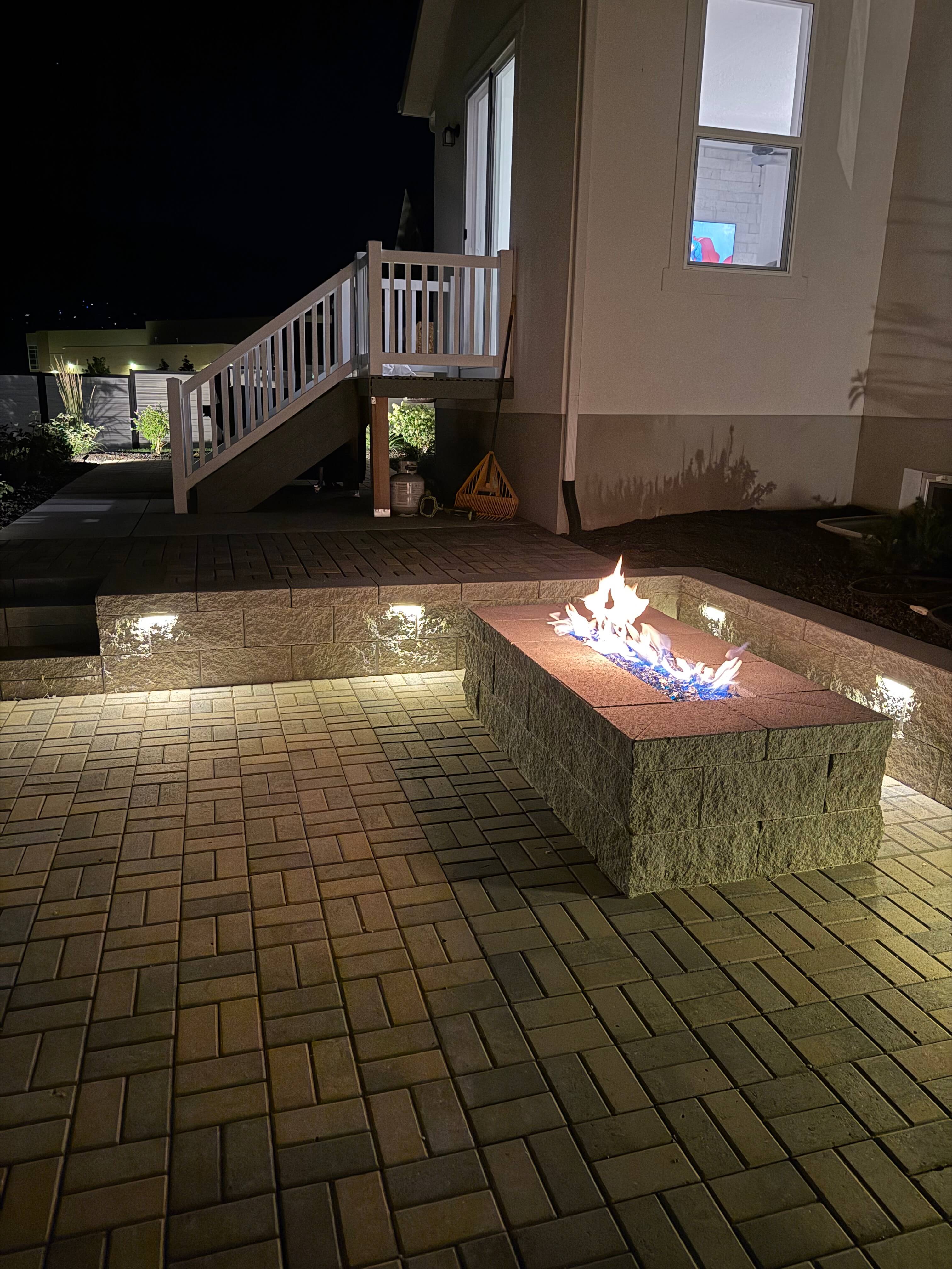 Complete outdoor space design with custom hardscapes and landscaping